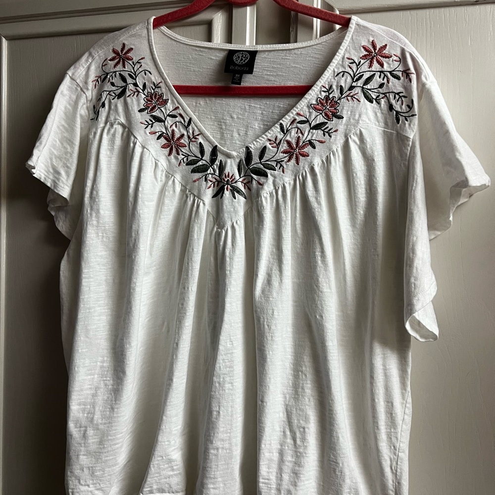 Tulip sleeve top. Plus - Picture 2 of 4